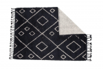 Villane vaip David 350x250 cm must ruudumustriga