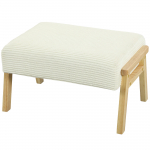 Taburet 70x46x40 cm Kreem frotee ja kummipuit