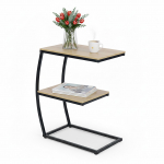 Abilaud 58,5 x 47,5 x 25 cm must C-kujuline