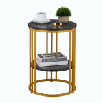 Metallist abilaud 56 x 40 cm kuldne marmorimuster