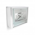 Postkast 30,5 x 35,5 x 14 cm h&otilde;bedane roostevaba teras