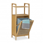 Pesukorv riiuliga 95 x 40 x 30 cm hall bambus