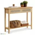 Konsoollaud sahtlitega Boho pruun 30 x 80 x 100 cm