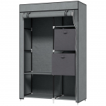 Riidest riidekapp 102 &times; 42,5 &times; 162,5 cm tumehall