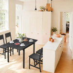 Pikendatav s&ouml;&ouml;gilaud 78 x 120 x 76,2 must klapplaud