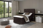 Voodi Clover 90x200 90x130x217 cm Tumepruun