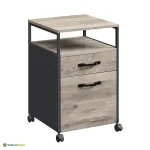 Failikapp 44 &times; 42 &times; 66 cm greige teras lukustatavad rattad