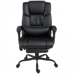Ergonoomiline kontoritool massaažiga must kunstnahk