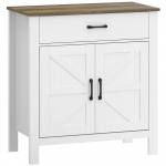 Kapp 77 x 39,3 x 81,5 cm valge MDF liugustega uksed