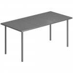 Aialaud 165x80x74 cm tumehall metall 6 inimesele