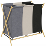 Pesukorv 75 x 48 x 67 cm mitmev&auml;rviline 3 sektsiooni
