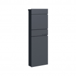 Postkast 111 x 39,5 x 14 cm antratsiit teras lukuga