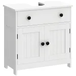 Valamu kapp 60 x 30 x 60 cm valge MDF ja sahtel