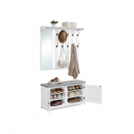 Esikupink valge komplekt 102 cm peegli ja nagiga