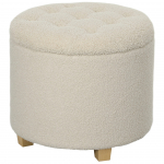 Tumba 45 x 41 cm kreemvalge 31,8 L hoiuruum ja polster