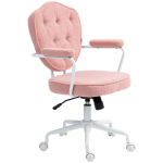 Kontoritool roosa 63 &times; 61,5 &times; 93 101 cm teddy-fliis