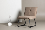 Venture Home Madison tugitool pruun samet metalljalad