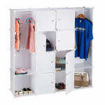 Modulaarne riidekapp 145,5x145,5x36,5 cm must