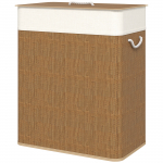 Kaanega pesukorv 52x32x63 cm Pruun