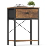 &Ouml;&ouml;kapp vintage pruun LED-pistik 396x30x604 cm 2 sahtlit