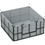 Pesakast matiga 122 x 122 x 60 cm must suurtele koertele