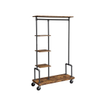 Riidestange riiulitega 60kg pruun