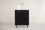 Bj&ouml;rk&ouml;n v&auml;ike kummut 80x103 cm must MDF terasjalad