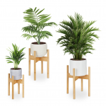 Taimede alus Bambus 33 x 25 x 25 cm 3 tk naturaalne