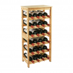 Veiniriiul 82 x 36 x 24 cm 24 pudelit naturaalne bambus