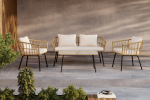 Ortigia Lounge komplekt must rotangdetailidega aiam&ouml;&ouml;bel