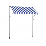 Varikatus 250 x 120 cm sinine-valge reguleeritav