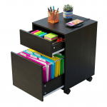 Failikapp 57 &times; 40 &times; 40 cm ratastega ja 2 sahtliga