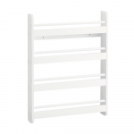 Laste raamaturiiul seinale 12x80x60 cm valge lastetuppa