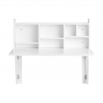 Seinale kinnitatav kontorilaud valge MDF 90&times;60 cm