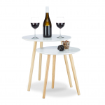 Abilaudade komplekt 47 x 47,5 cm valge pesastatav