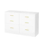 Kummut 6 sahtliga hoiukapp valge MDF-ist LTS416BC01