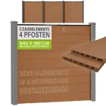 Homestar privaatsuspiire 3 paneeli 4 posti WPC