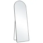 T&auml;ispikkuses peegel 165x55.8x1.9 cm must alumiiniumisulamist raam
