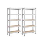 Metallist laoriiulid 30 x 75 x 150 cm hall 130 kg/tasand