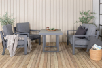 Aiam&ouml;&ouml;bli komplekt Barcelona 140x75 hall klaaslaud
