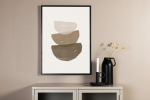 Seinapilt Pintslit&otilde;mbed 70 x 100 cm beež poster