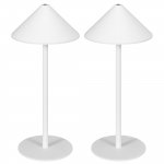 Lauavalgusti USB-toide valge 2 LED-lampi metallkorpus