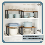Maitseainete riiul 2 tk 20 x 30 x 16 cm must metallist