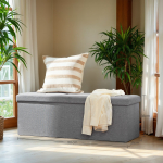 Esikupink panipaigaga 110x38x38 cm helehall 131 l
