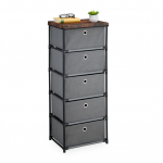 Kummut 65 &times; 43 &times; 33 cm must kangast sahtlid ja metallraam