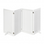 Puidust turvapiire 91,5 x 154 x 2 cm valge MDF kokkupandav