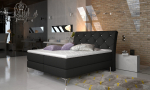 Boxspring-voodi Adel 180X200 185x118 cm Must