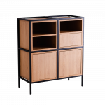 K&otilde;rge kummut Skap pruun must