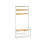 Jalatsiriiul pink 30 x 85 x 181 cm valge