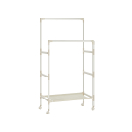 Riidestange ratastel 83 x 45 x 162 cm valge